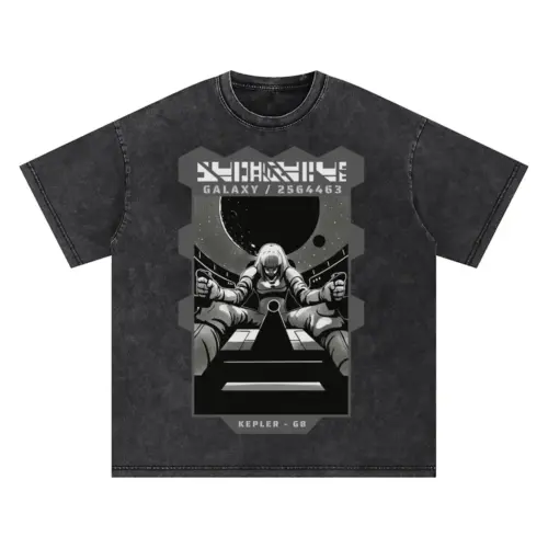 Astronauts G Oversized Acid Wash T-shirt