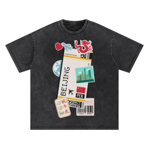 Beijing Oversized Acid Wash T-shirt