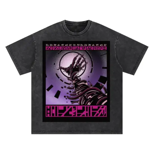 Beings Hands Oversized Acid Wash T-shirt