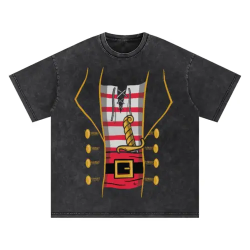 Pirate Oversized Acid Wash T-shirt