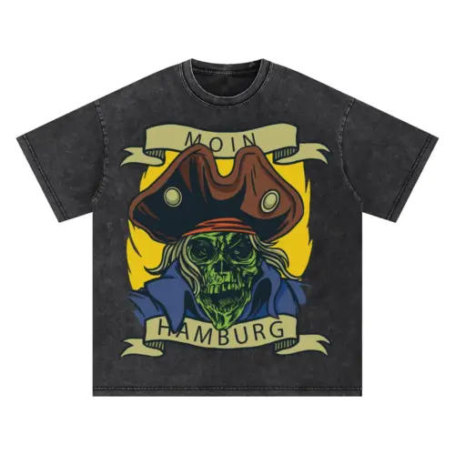 Pirate Oversized Acid Wash T-shirt