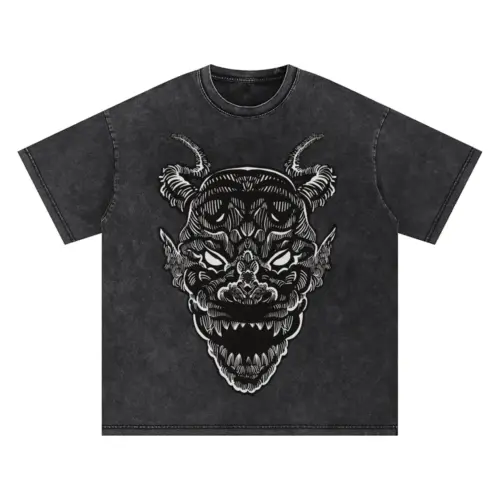 Monster Grunge Oversized Acid Wash T-shirt