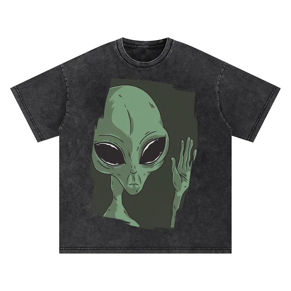 Alien Hand Oversized Acid Wash T-shirt