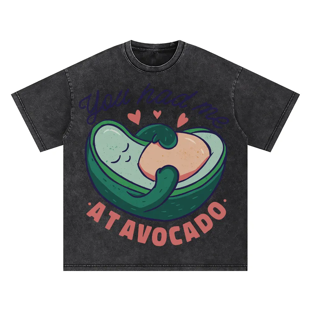 Avocado Mom Oversized Acid Wash T-shirt