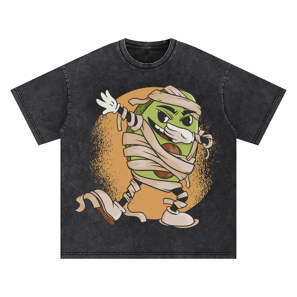 Avocado Mummy Oversized Acid Wash T-shirt