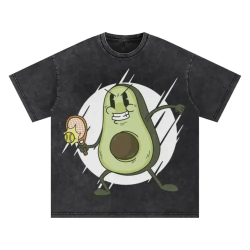 Avocado Tennis Oversized Acid Wash T-shirt