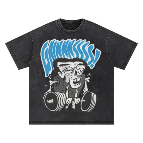 Zoombie Oversized Acid Wash T-shirt