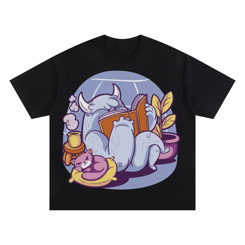 Yeti Oversized Black Graphic Tee