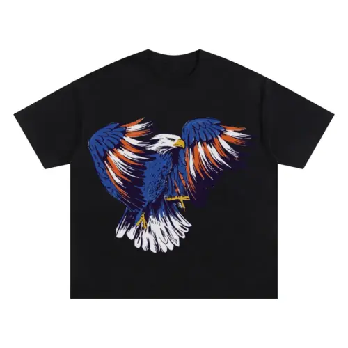 American Eagle Oversized Black Graphic Tee