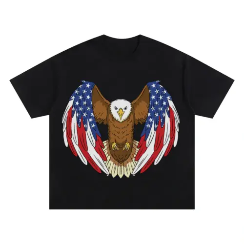 Americaneagle Oversized Black Graphic Tee