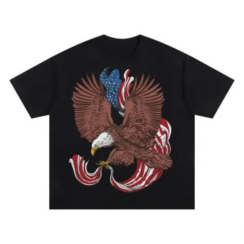 American Eagle A Oversized Black Graphic Tee