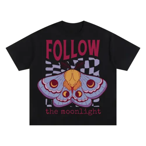 Witchymoonlight Oversized Black Graphic Tee