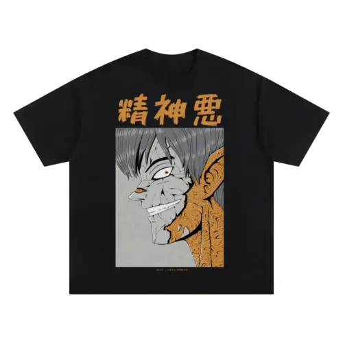 0 Oversized Black Graphic Tee
