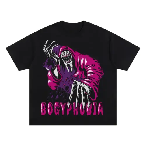 Bogyphobia Oversized Black Graphic Tee