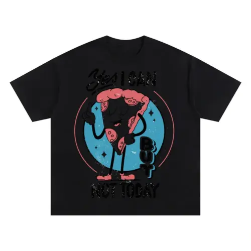 Antisocial 09 Si Oversized Black Graphic Tee