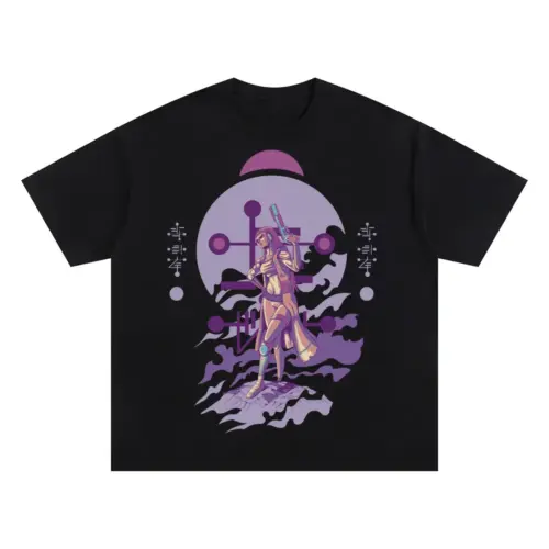 Alien Invasion G Oversized Black Graphic Tee