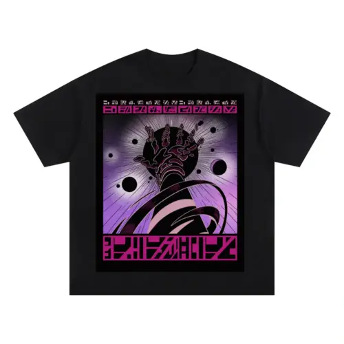 Beings Hands B Oversized Black Graphic Tee