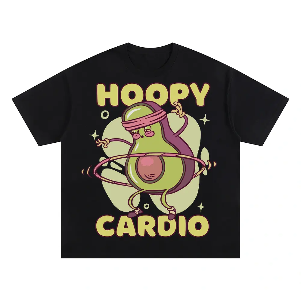 Avocado Hoolahoop Oversized Black Graphic Tee