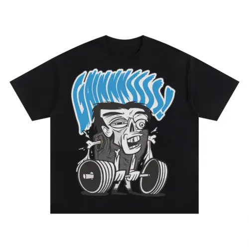 Zoombie Oversized Black Graphic Tee