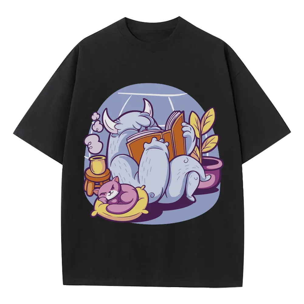 Yeti Heavyweight Oversized Black Graphic Tee