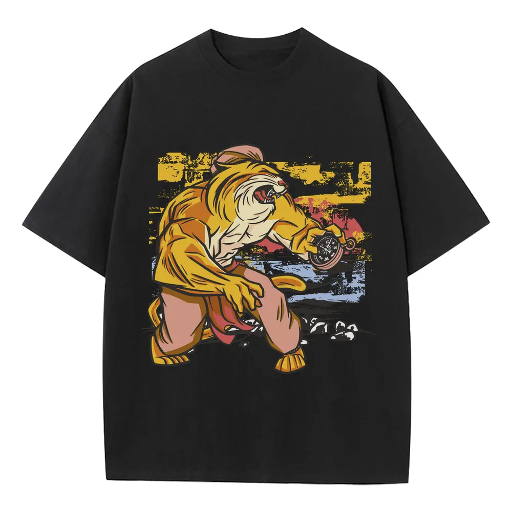 Adventure Heavyweight Oversized Black Graphic Tee