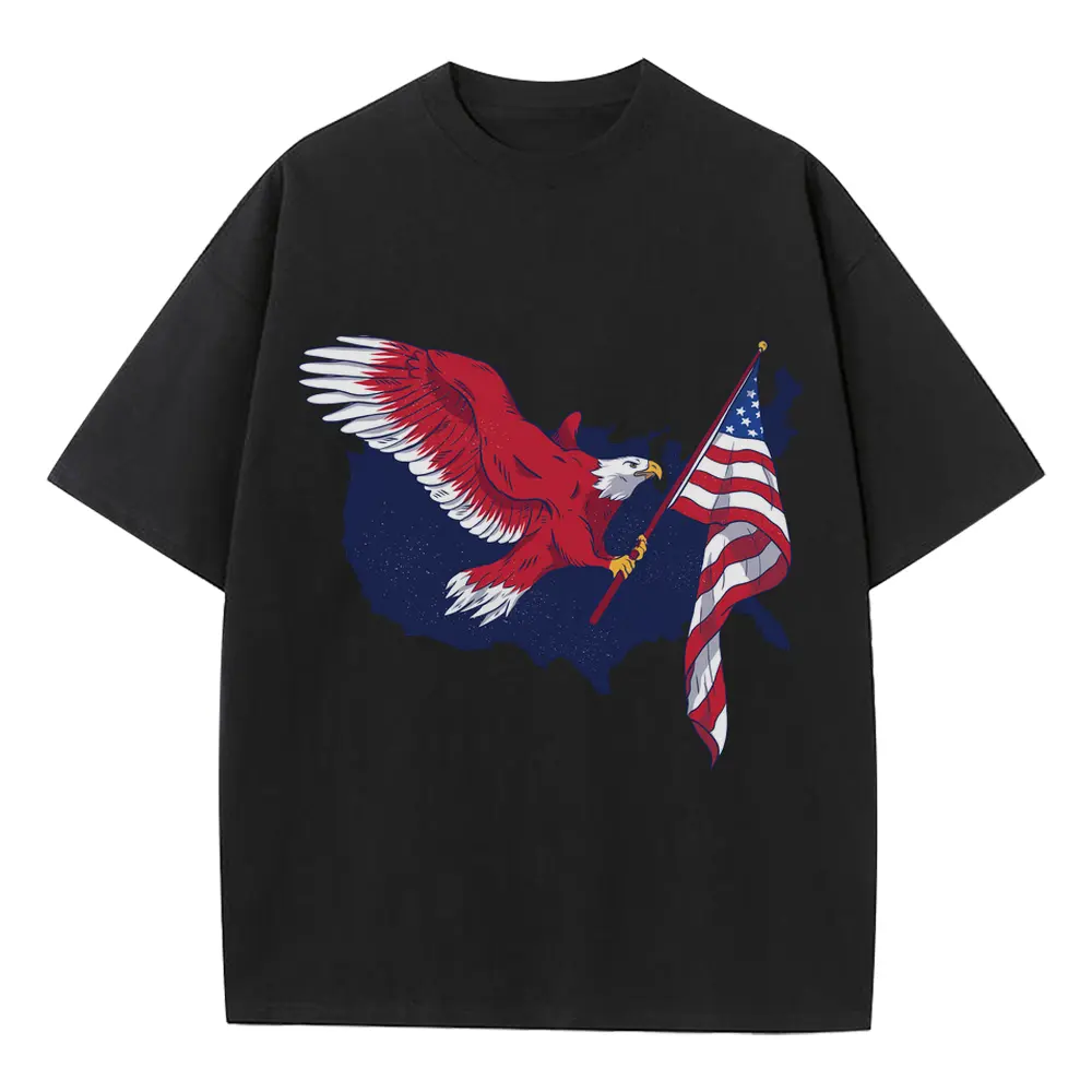 American Eagle 02 Hq Heavyweight Oversized Black Graphic Tee