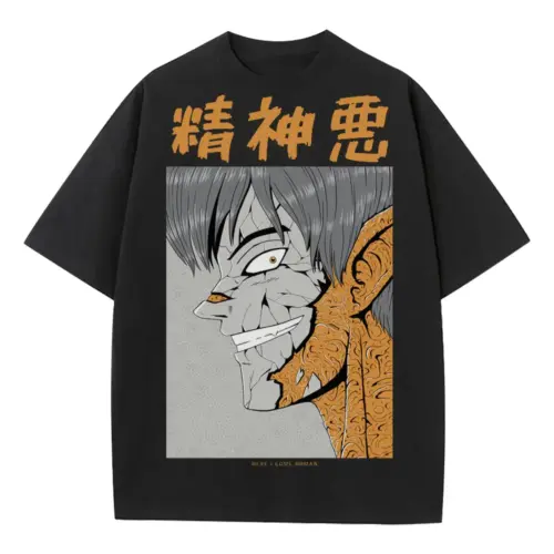 0 Heavyweight Oversized Black Graphic Tee