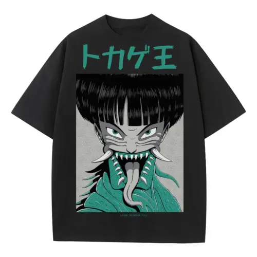 7 Heavyweight Oversized Black Graphic Tee