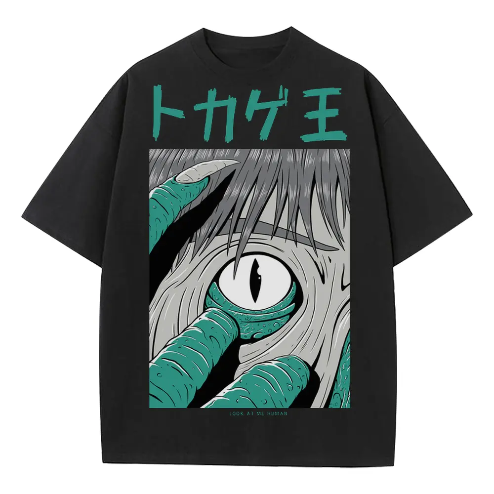 9 Heavyweight Oversized Black Graphic Tee