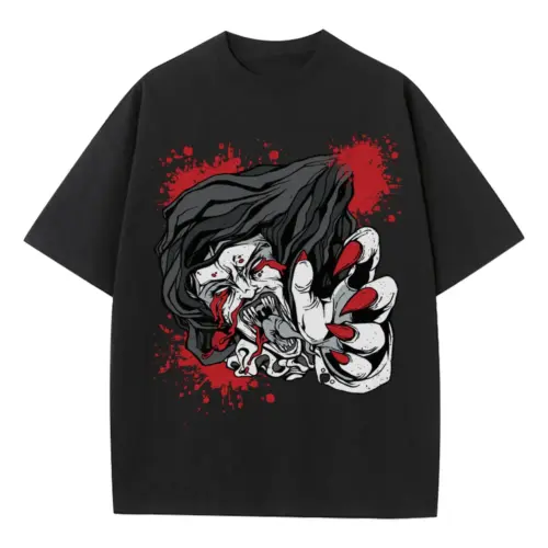 Bloody Mary Heavyweight Oversized Black Graphic Tee