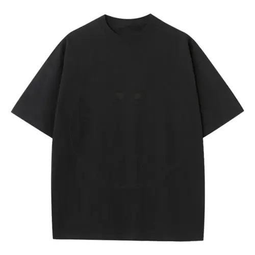 Vitruviancat Heavyweight Oversized Black Graphic Tee