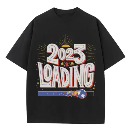 2023 Loading Heavyweight Oversized Black Graphic Tee