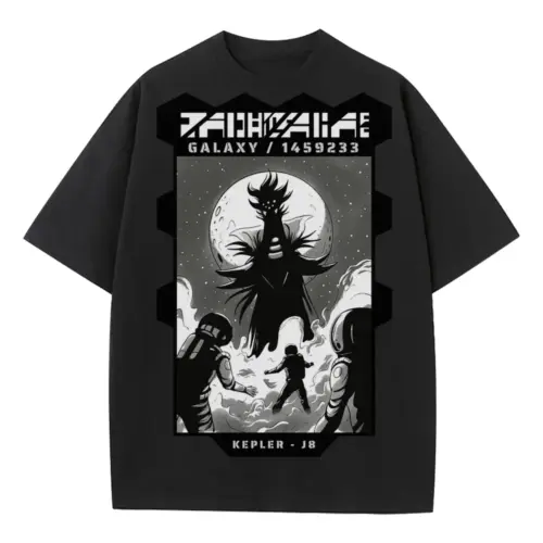 Astronauts I Heavyweight Oversized Black Graphic Tee