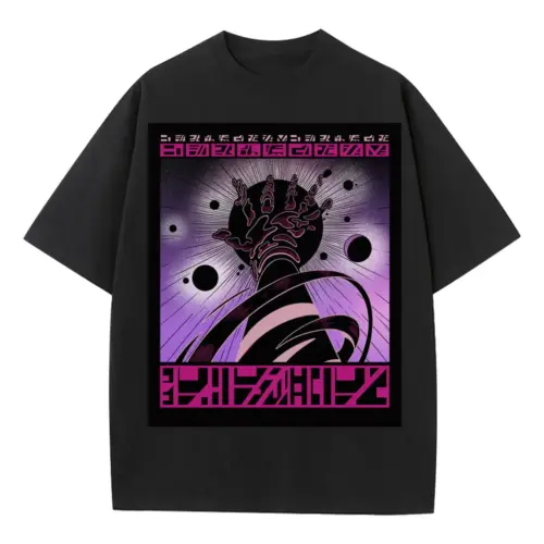Beings Hands B Heavyweight Oversized Black Graphic Tee