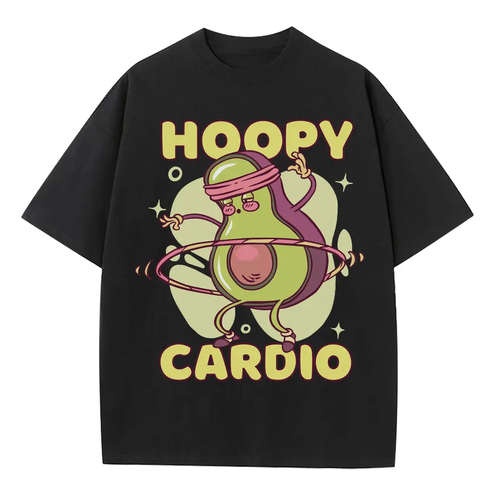 Avocado Hoolahoop Heavyweight Oversized Black Graphic Tee