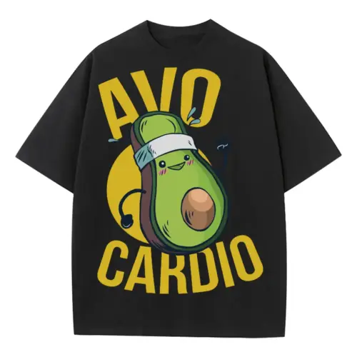 Avo Heavyweight Oversized Black Graphic Tee