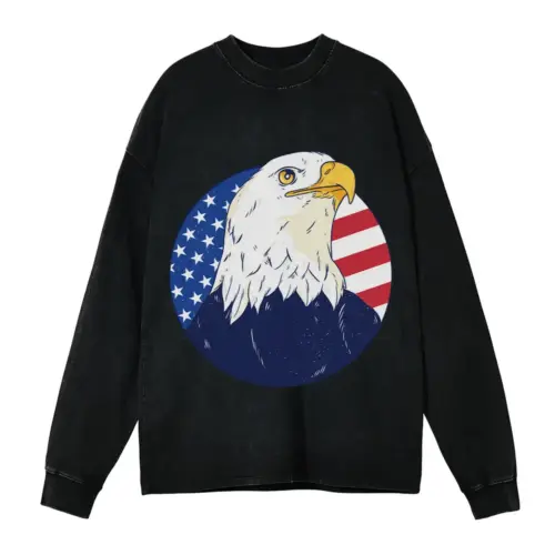 American Eagle 0 Hq Acid Wash Oversized Long Sleeve Shirt