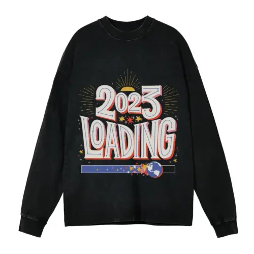 2023 Loading Acid Wash Oversized Long Sleeve Shirt