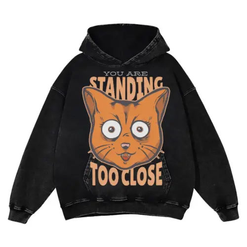Standing Close Acid Wash Oversized Hoodie