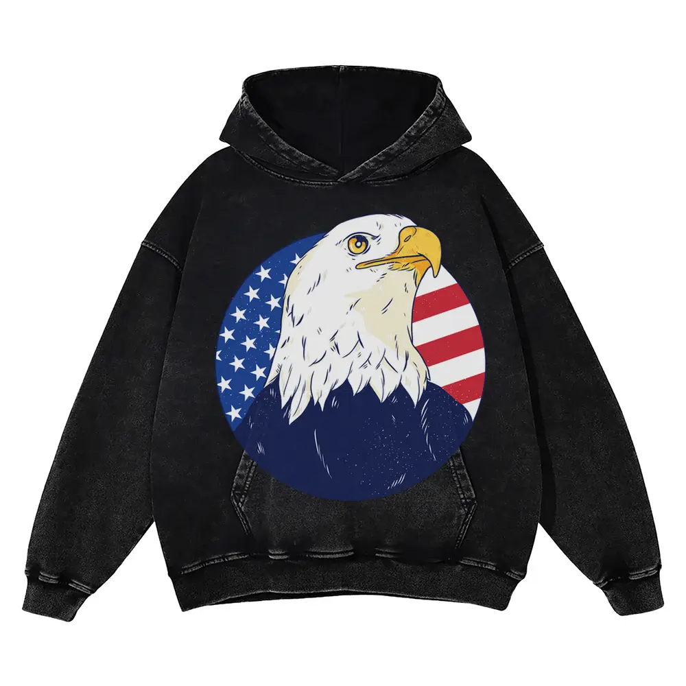 American Eagle 0 Hq Acid Wash Oversized Hoodie