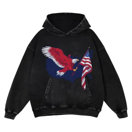 American Eagle 02 Hq Acid Wash Oversized Hoodie