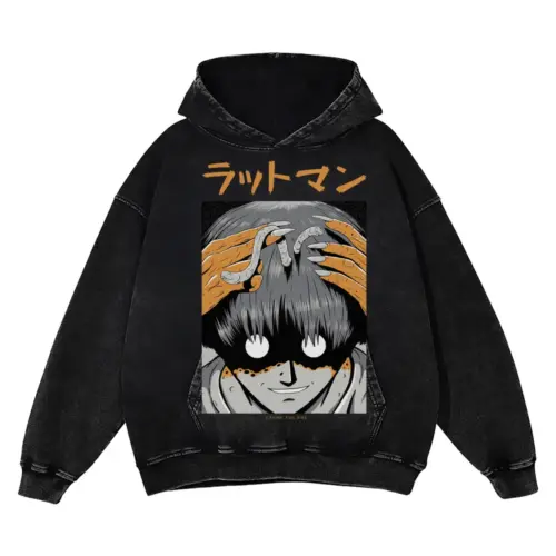 4 Acid Wash Oversized Hoodie