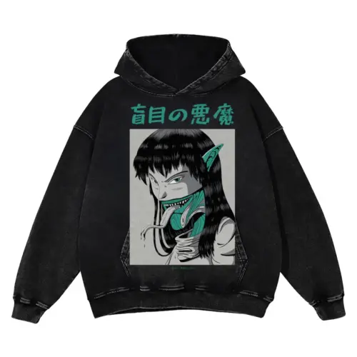 3 Acid Wash Oversized Hoodie