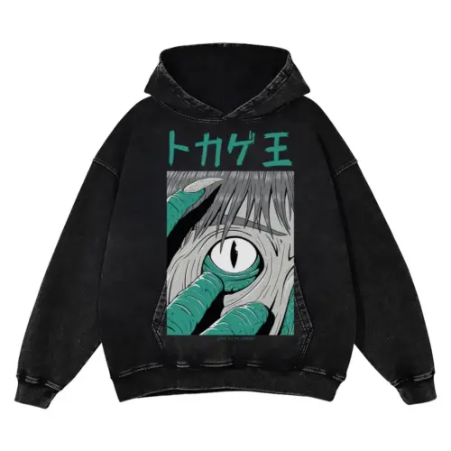 9 Acid Wash Oversized Hoodie