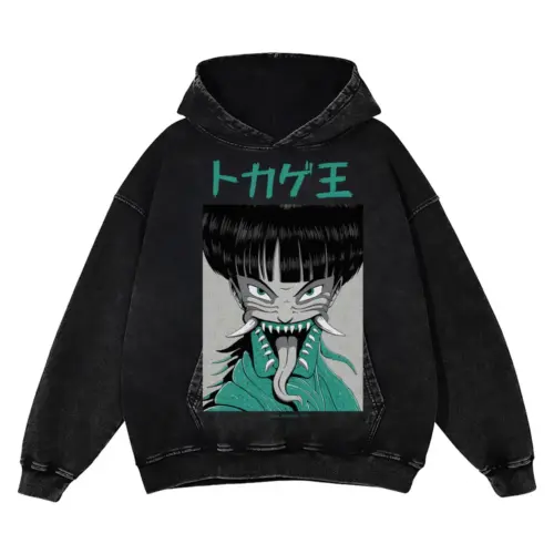 7 Acid Wash Oversized Hoodie
