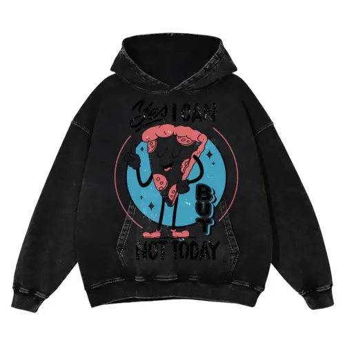 Antisocial 09 Si Acid Wash Oversized Hoodie