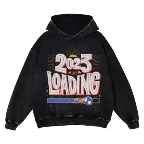 2023 Loading Acid Wash Oversized Hoodie