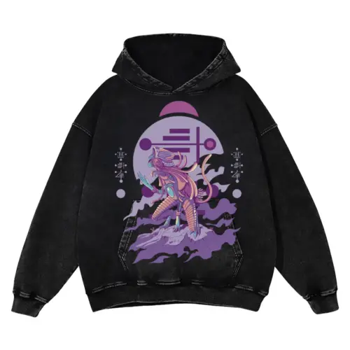Alien Invasion 0 A Acid Wash Oversized Hoodie