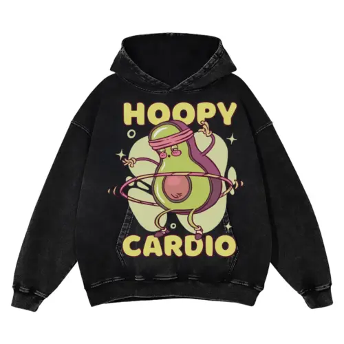Avocado Hoolahoop Acid Wash Oversized Hoodie