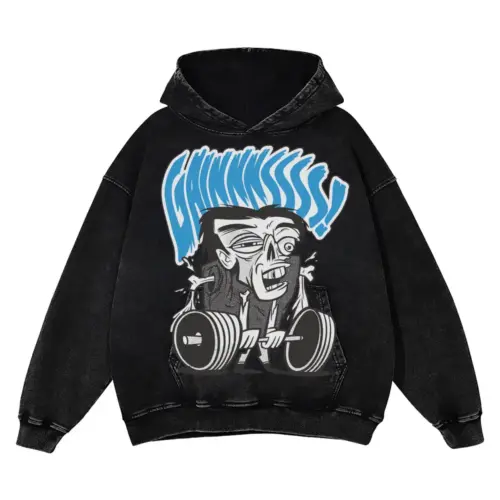 Zoombie Acid Wash Oversized Hoodie